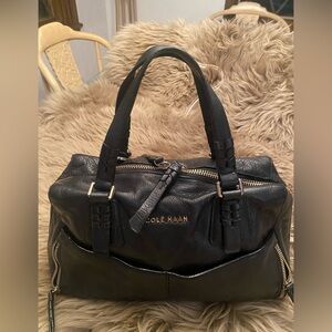 Cole Haan Black Leather Satchel